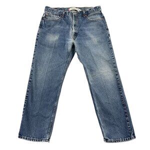 Y2K Levi's 505 Jeans Mens 40x30 Blue Regular Fit Straight Leg Denim Faded